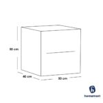 ⁦كومود أطفال ام دي اف أسود 50×50×40 سم | درجين آمنين⁩ - الصورة ⁦2⁩